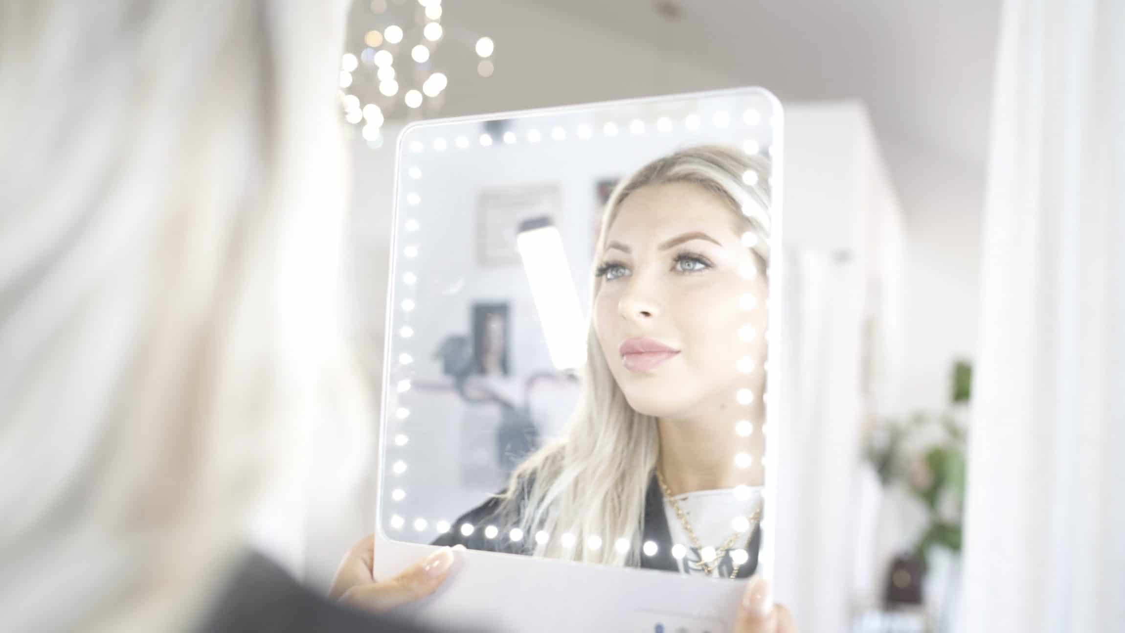 looking in the mirror